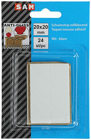 Mack 1047676 - schuimstrip zelfklevend wit 20 x 20 mm 24 st pcs | 6 stuks - afbeelding 3