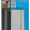 Mack 1047677 - schuimstrip zelfklevend wit 15 x 15 mm 40 st pcs | 6 stuks