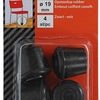 Mack 1047720 - opsteekdop rubber zwart ø 19 mm 4 st pcs | 6 stuks