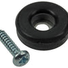 Mack 1047722 - stoeldop rubber + schroef zwart ø 23 mm 8 st pcs | 6 stuks