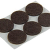 Mack 1047680 - viltpastille zelfklevend bruin ø 22 mm 12 st pcs | 12 stuks