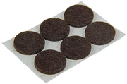Mack 1047680 - viltpastille zelfklevend bruin ø 22 mm 12 st pcs | 12 stuks - afbeelding 1