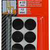 Mack 1047680 - viltpastille zelfklevend bruin ø 22 mm 12 st pcs | 12 stuks