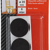 Mack 1047681 - viltpastille zelfklevend bruin ø 35 mm 6 st pcs | 12 stuks
