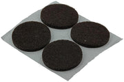 Mack 1047682 - viltpastille zelfklevend bruin ø 25 mm 12 st pcs | 12 stuks - afbeelding 1