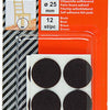Mack 1047682 - viltpastille zelfklevend bruin ø 25 mm 12 st pcs | 12 stuks