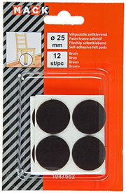 Mack 1047682 - viltpastille zelfklevend bruin ø 25 mm 12 st pcs | 12 stuks - afbeelding 2