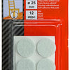Mack 1047685 - viltpastille zelfklevend wit ø 25 mm 12 st pcs | 12 stuks