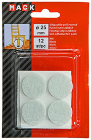 Mack 1047685 - viltpastille zelfklevend wit ø 25 mm 12 st pcs | 12 stuks - afbeelding 2