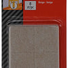 Mack 1047686 - super-vilt zelfklevend beige 34 x 34 mm 8 st pcs | 12 stuks