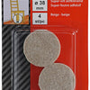 Mack 1047687 - super-vilt zelfklevend beige ø 38 mm 4 st pcs | 12 stuks