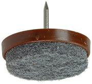 Mack 1047731 - stoelglijder met nagel vilt bruin ø 28 mm 4 st pcs | 6 stuks - afbeelding 2