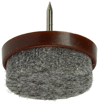 Mack 1047732 - stoelglijder met nagel vilt bruin ø 25 mm 4 st pcs | 6 stuks