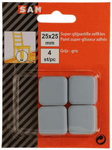 Mack 1047735 - super glijpastille zelfklevendgrijs 25 x 25 mm 4 st pcs | 12 stuks - afbeelding 2