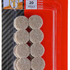 Mack 1047689 - super-vilt zelfklevend beige ø 19 mm 20 st pcs | 12 stuks