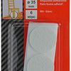 Mack 1047690 - viltpastille zelfklevend wit ø 35 mm 6 st pcs | 12 stuks