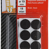 Mack 1047691 - viltpastille zelfklevend bruin ø 19 mm 18 st pcs | 12 stuks