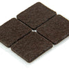 Mack 1047695 - viltpastille zelfklevend bruin 25 x 25 mm 12 st pcs | 12 stuks