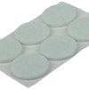 Mack 1047697 - viltpastille zelfklevend wit ø 22 mm 12 st pcs | 12 stuks