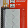 Mack 1047697 - viltpastille zelfklevend wit ø 22 mm 12 st pcs | 12 stuks