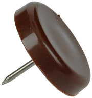 Mack 1047748 - stoelglijder nagel kunststof bruin ø 28 mm 4 st pcs | 6 stuks - afbeelding 1
