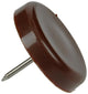 Mack 1047748 - stoelglijder nagel kunststof bruin ø 28 mm 4 st pcs | 6 stuks