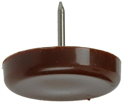 Mack 1047748 - stoelglijder nagel kunststof bruin ø 28 mm 4 st pcs | 6 stuks