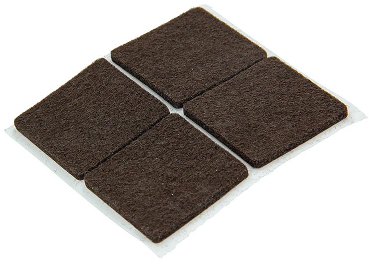 Mack 1048766 - super-vilt zelfklevend bruin 34 x 34 mm 8 st pcs | 12 stuks
