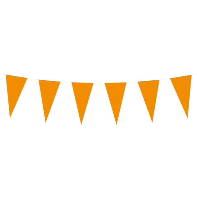 Boland papieren vlaggenlijn oranje, 10mtr.