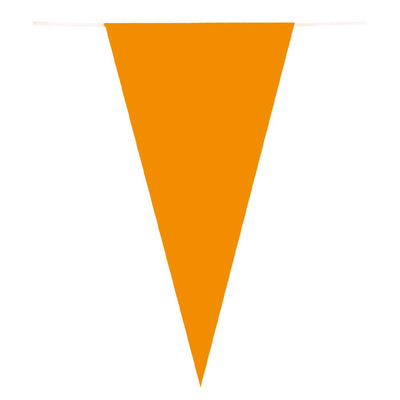 Boland papieren vlaggenlijn oranje, 10mtr.