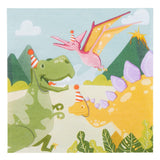 Boland servetten dino party, 33x33cm - afbeelding 1