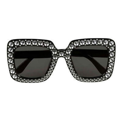 Boland partybril bling bling zwart