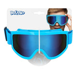 Boland party skibril neon blauw - afbeelding 2