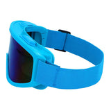 Boland party skibril neon blauw - afbeelding 3