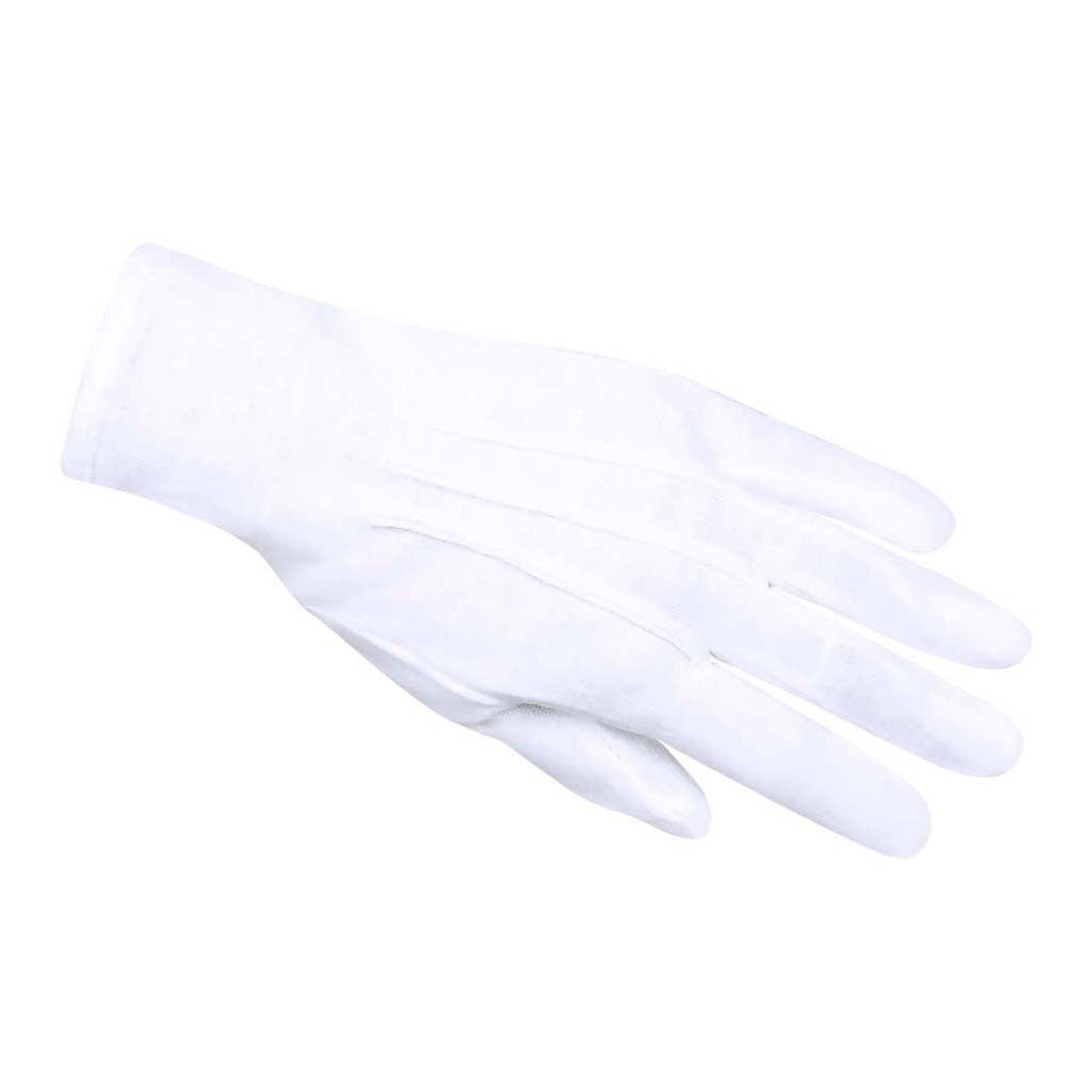 Boland handschoenen met drukknop wit xl