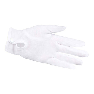 Boland handschoenen met drukknop wit xl