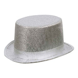 Boland hoed glitz zilver - afbeelding 1