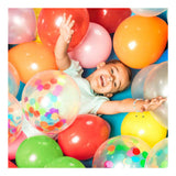 Boland confettiballonnen, 5st. - afbeelding 3