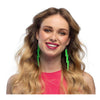 Boland oorbellen flash neon groen