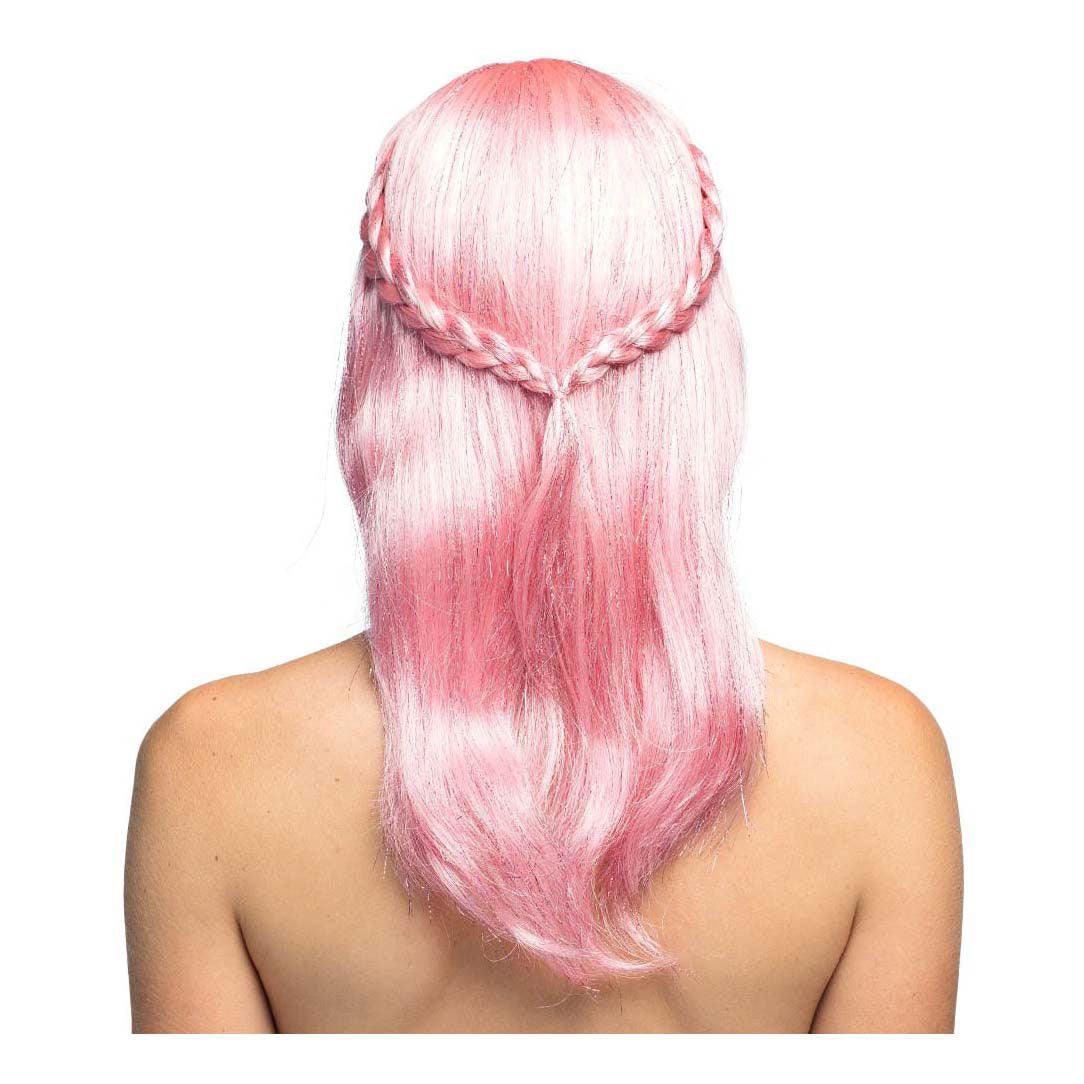 Boland pruik roze