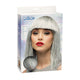 Boland pruik crazy zilver
