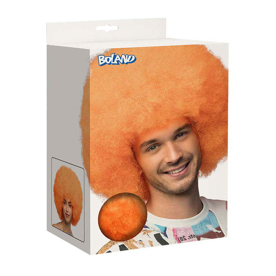 Boland pruik sugar neon oranje