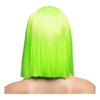 Boland pruik dance neon groen