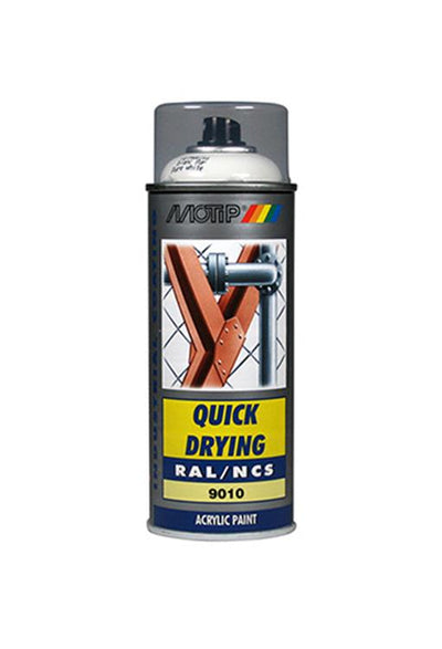 Motip 1051643 - ind. ral 9010 helder wit spuitbus 400 ml | 1 stuks