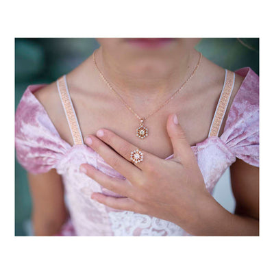 Great pretenders snowflake ketting en ring set - 2st.
