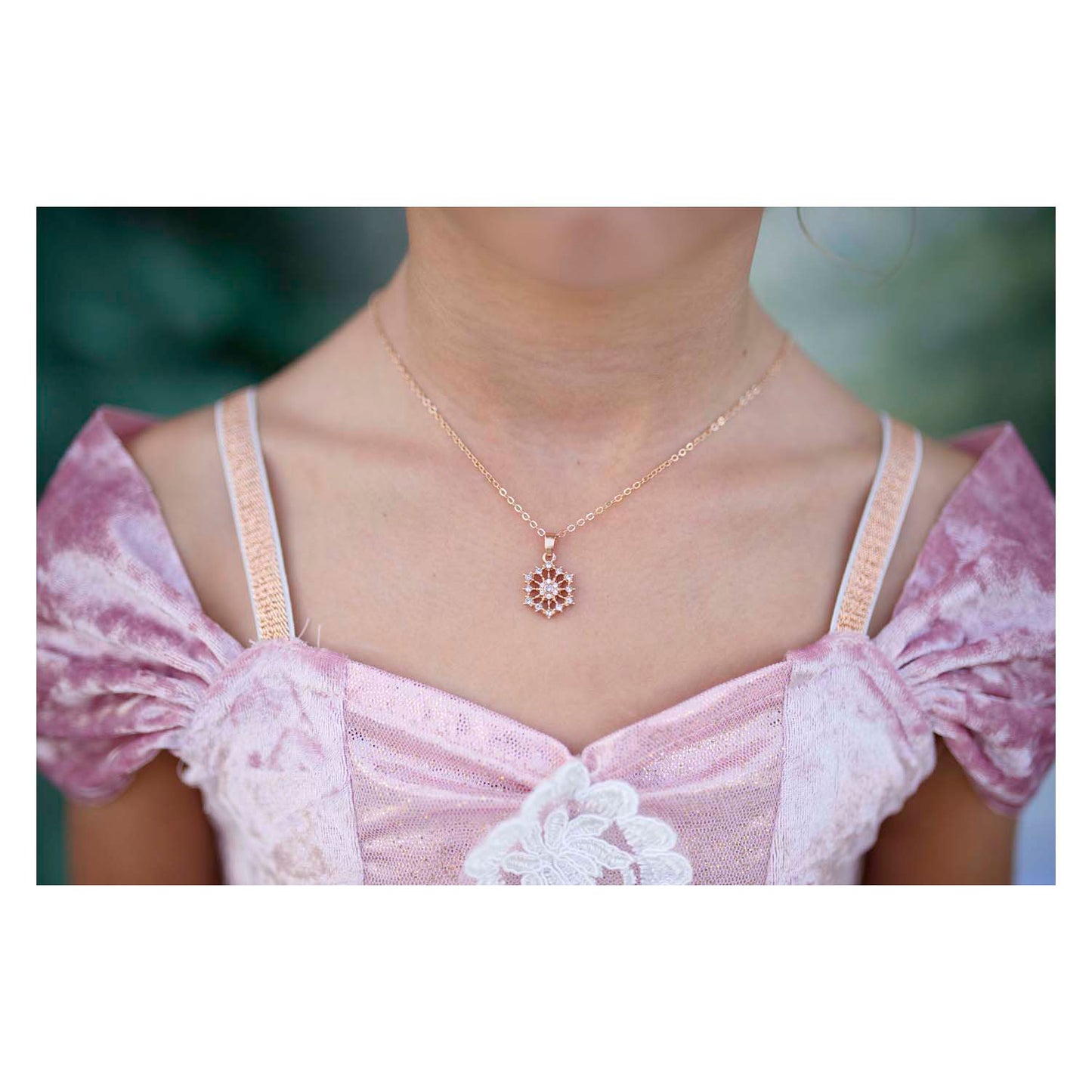 Great pretenders snowflake ketting en ring set - 2st.