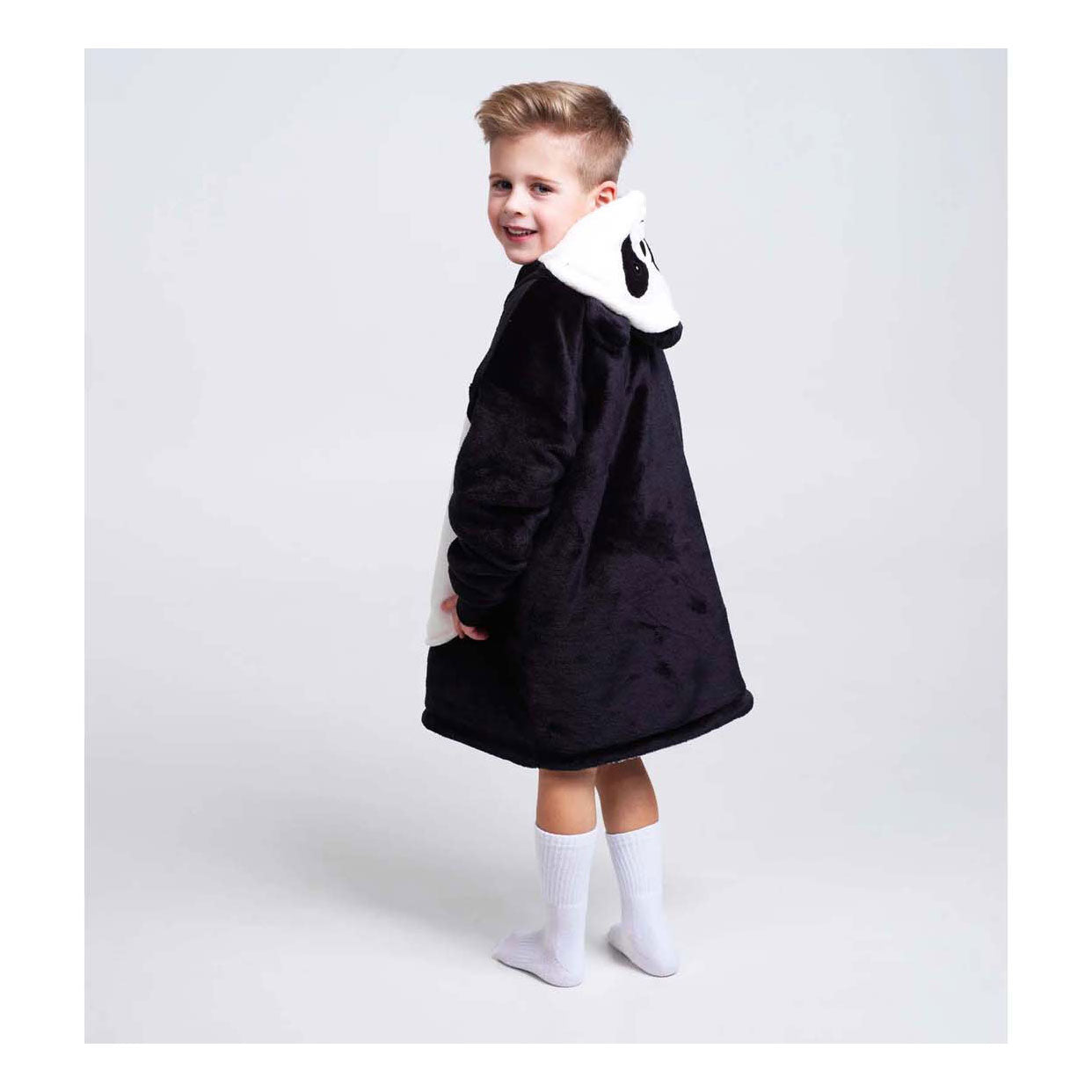 Noxxiez knuffel hoodie small trui panda, 3-6 jaar