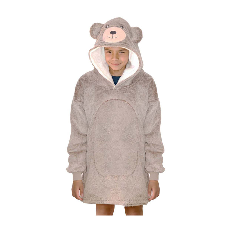 Noxxiez knuffel hoodie medium trui beer, tot 160cm