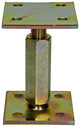 1056487 - paalhouder in hoogte verstelb.90 x 90 hoogte 100 - 170mm | 2 stuks
