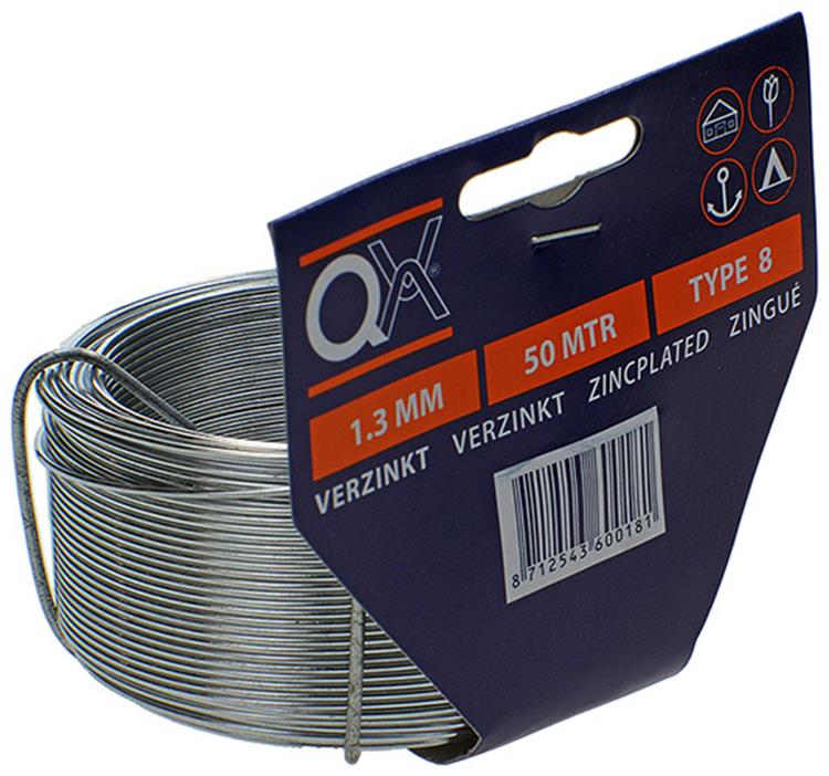Qx 1013367 - binddraad verz.1,3mm n.8 | 5 stuks